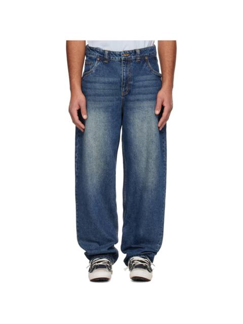 Dime Blue Baggy Jeans