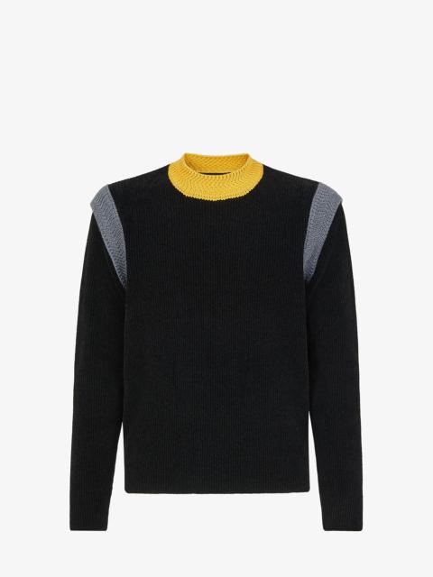 FENDI Sweater in black chenille