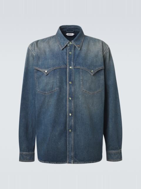 VERSACE Medusa denim overshirt