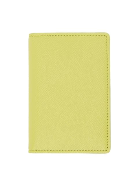 Yellow Four Stitches Card Holder