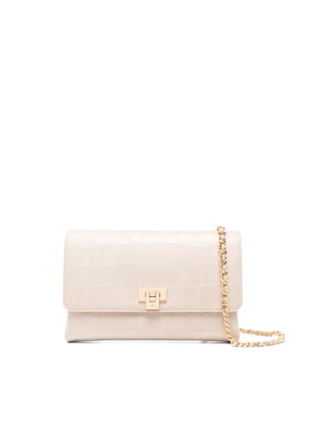 ELISABETTA FRANCHI chain detail embossed satchel