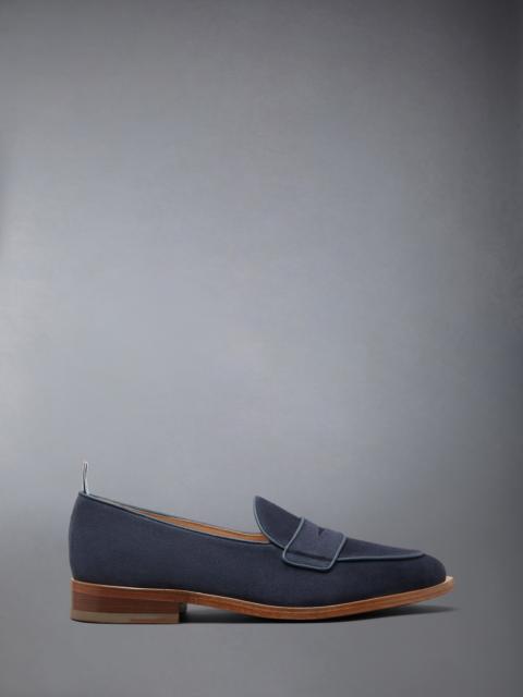 Thom Browne SUEDE VARSITY PENNY LOAFER