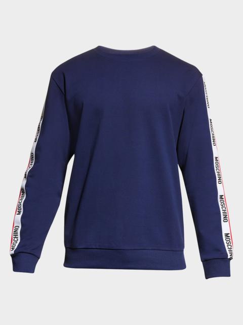 Moschino Men's Logo-Tape Crew Sweatshirt