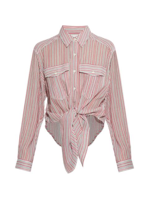 Isabel Marant Étoile striped pocket shirt