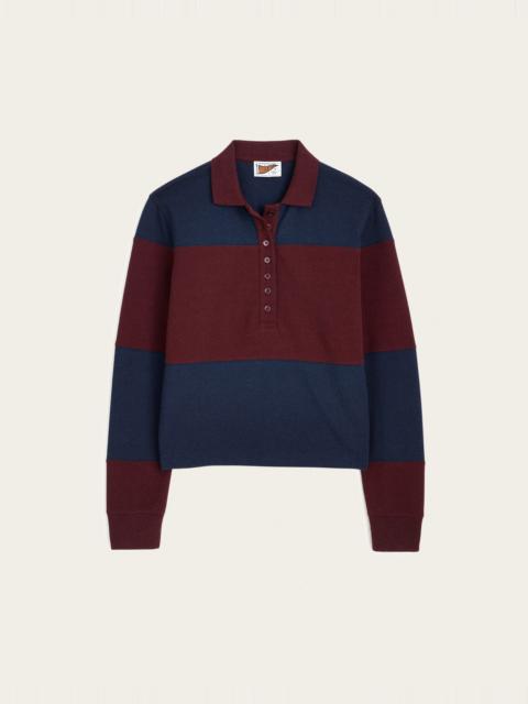 Madewell Shrunken Rugby Polo in Cotton Pique