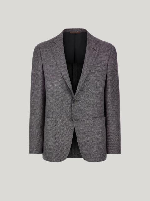 Canali GRAY MODERN FIT PURE WOOL KEI JACKET