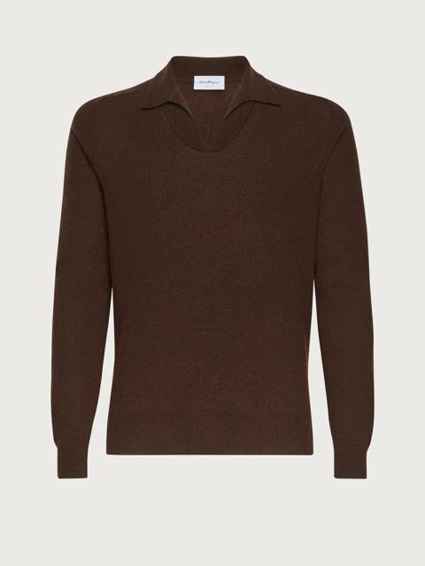 FERRAGAMO JOHNNY COLLAR PULLOVER