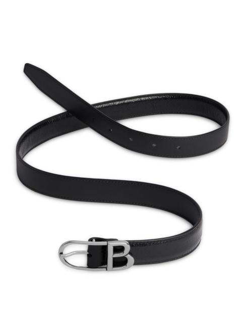 BALENCIAGA Women's Classic B Belt - Black