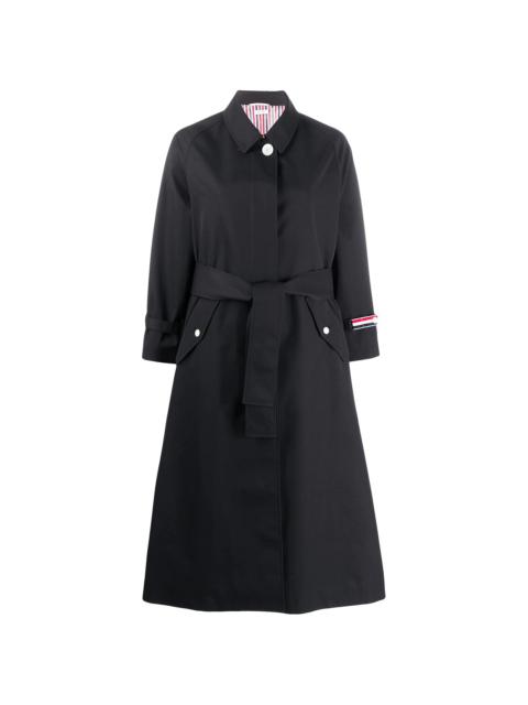 Thom Browne belted mid-length trench coat