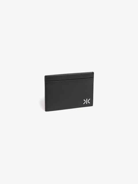 KENZO 'KENZO Double K' card holder in leather