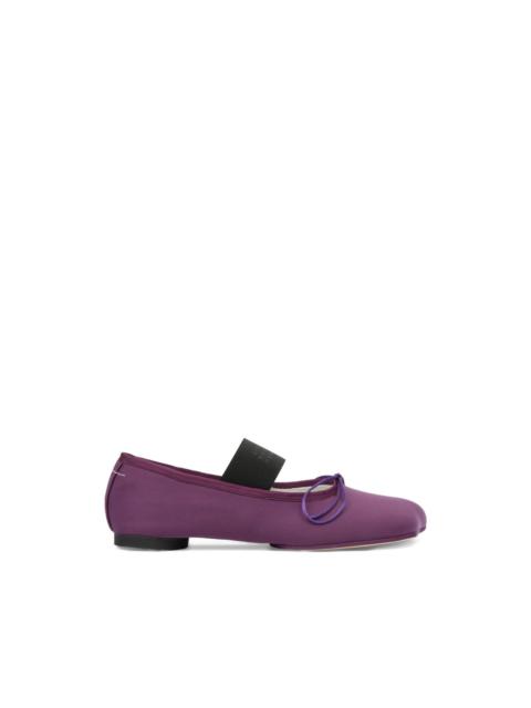 MM6 Maison Margiela Anatomic Numeric bow-detail ballet flats
