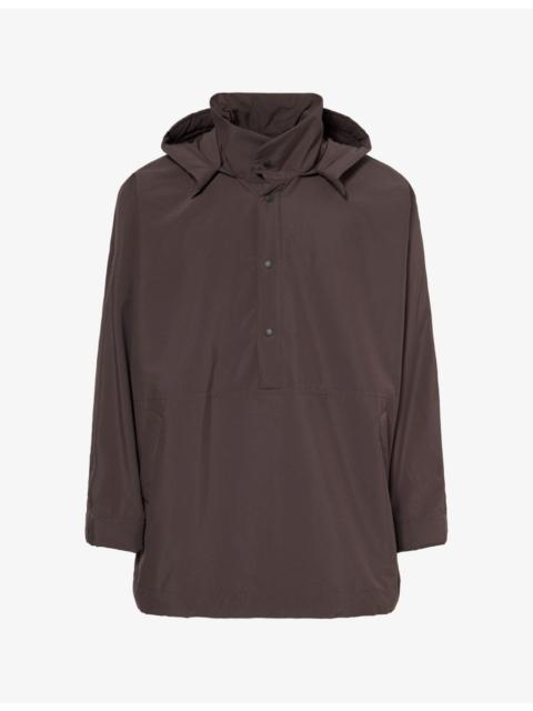 ISSEY MIYAKE Padded Rim Hooded Woven Shirt