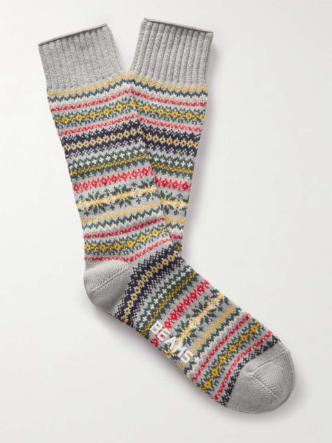 Fair Isle Knitted Socks