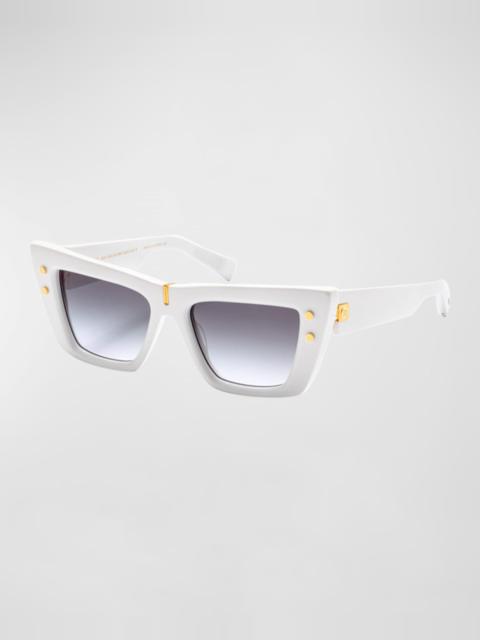 Balmain B-Eye Gradient Acetate Cat-Eye Sunglasses