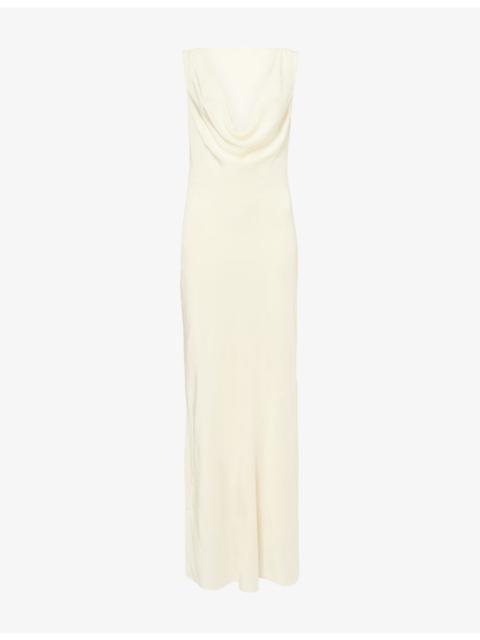 SIR. Piero Layered Silk Midi Dress