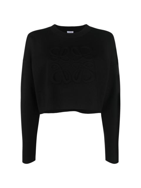 Loewe Anagram-motif cropped jumper