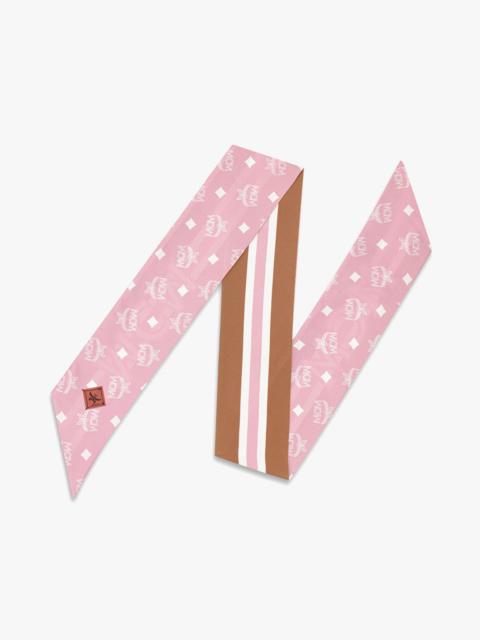 MCM Monogram Print Petite Scarf in Organic Silk