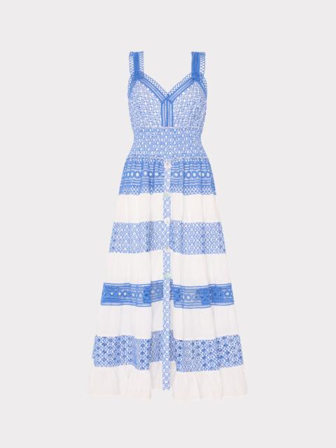 MILLY Cotton Mix Eyelet Cover-Up Dress