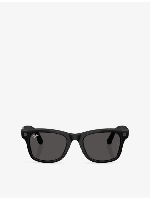 Ray-Ban RW4011 Wayfarer Square-Frame Injected Meta AI Glasses
