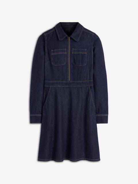 BODEN Flippy Denim Shirt Dress-Indigo Denim