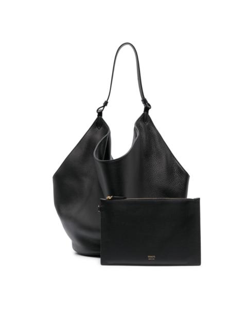 medium Lotus leather tote bag