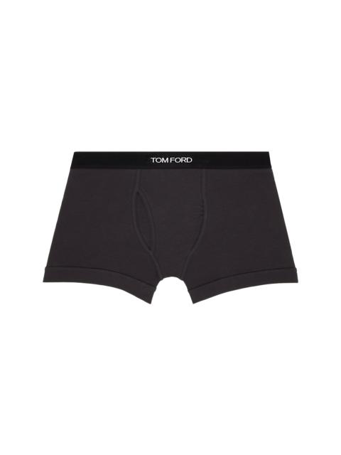 TOM FORD Gray Cotton Boxer Briefs
