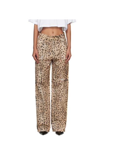 AMIRI Beige Deer Carpenter Jeans