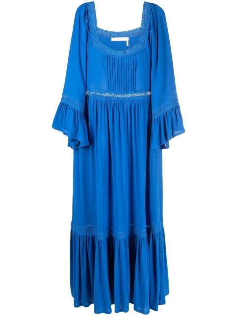 See by Chloé square-neck midi dress