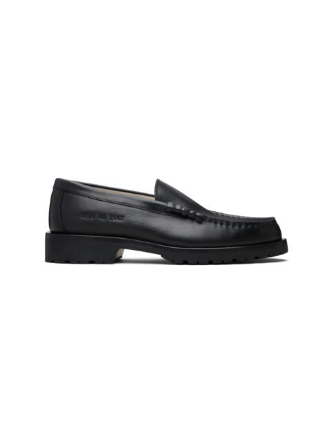 Common Projects Black Leather Chunky Loafers