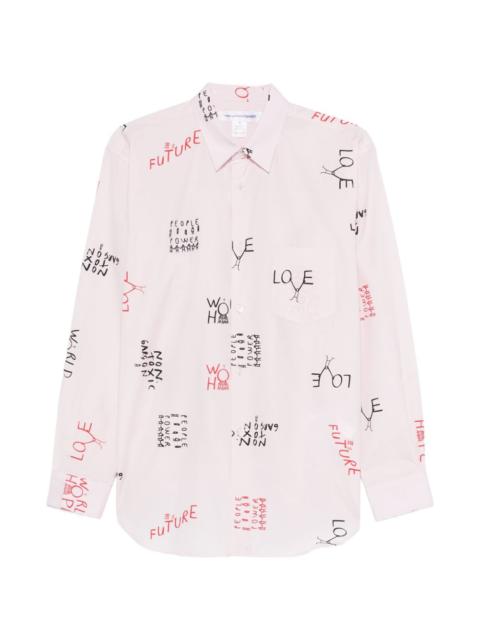 Comme des Garçons SHIRT letters-print shirt