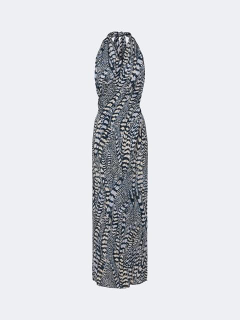 Johanna Ortiz Enigma silk georgette halterneck top