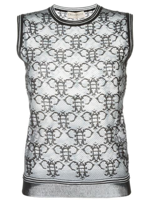 PUCCI sheer logo tank top