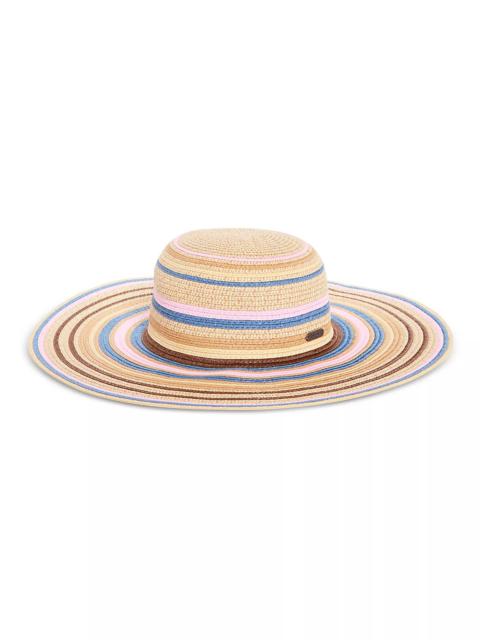 Barbour Nahia Striped Straw Sun Hat