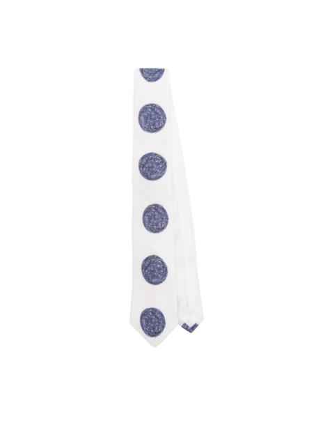 Moschino scribble-circle tie