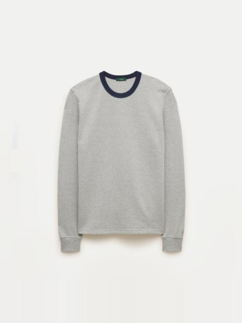 J.CREW Long-sleeve macropiqué ringer T-shirt