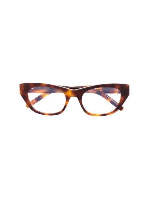 SAINT LAURENT SLM80 oval-frame glasses