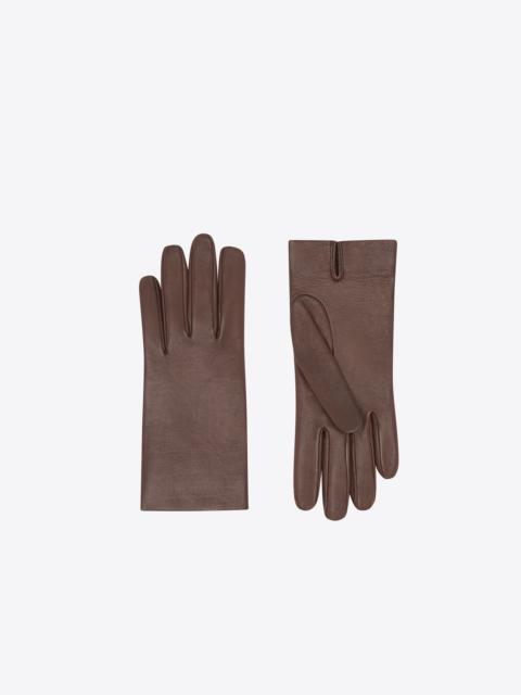 SAINT LAURENT short gloves in lambskin