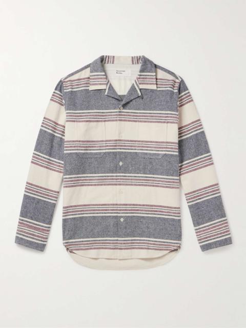 Striped Brushed-Cotton Shirt