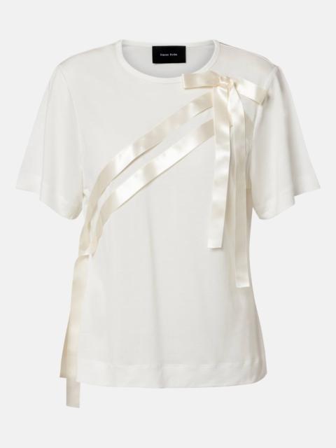 Simone Rocha Bow-detail jersey T-shirt
