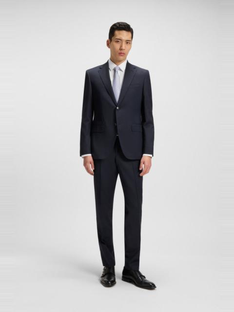 BOSS REGULAR-FIT SUIT IN STRIPED VIRGIN WOOL