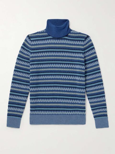 Loro Piana Fair Isle Cashmere Rollneck Sweater