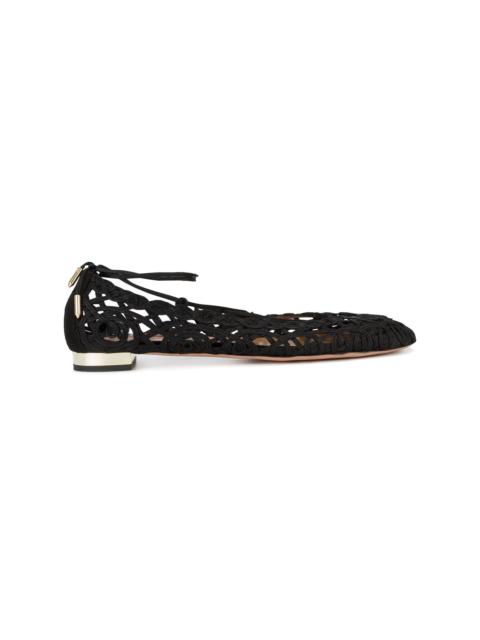 Black Kya Ballet Flats