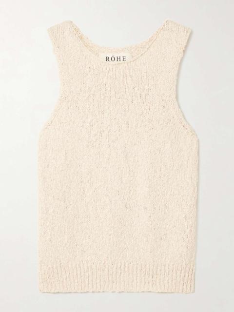 RÓHE Textured-cotton tank Off-white