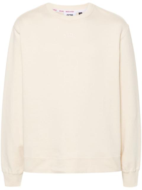 GCDS logo-embroidered cotton sweatshirt