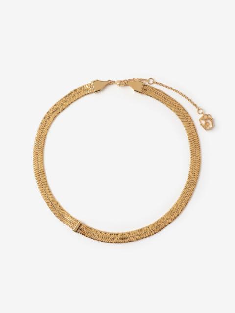 Burberry Engraved Check Necklace