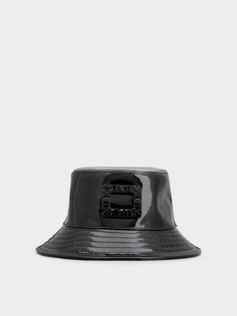 Roger Vivier Viv' Skate Buckle Fisherman Hat in Patent Leather