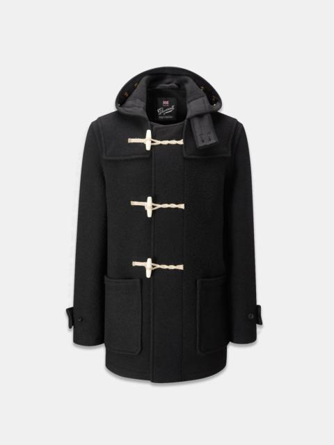 Men's Mid-Length Monty Duffle Coat Brown with Black Trim