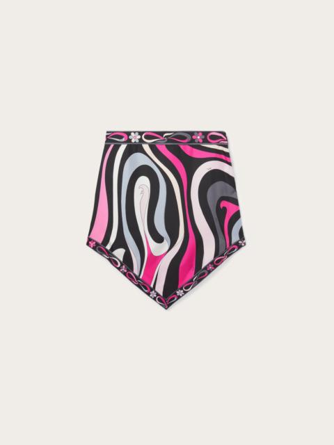 PUCCI MARMO PRINT SILK TWILL MIDI SKIRT