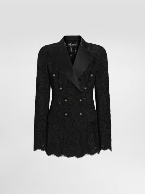Dolce & Gabbana Double-breasted jacket in cordonetto lace