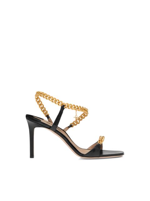 SHINY LEATHER ZENITH SANDAL